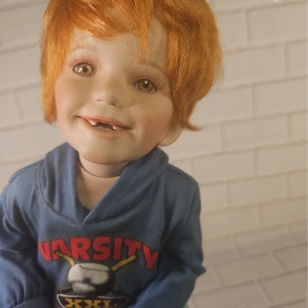 Vintage 1997 Donna RuBert 'Time Out' Porcelain Boy Doll 'Henry' # 3417 Of 5000